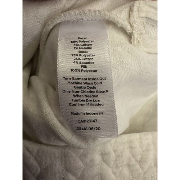 T by Talbots Mock Turtleneck Sweater with Side Zippers Ivory Size XS - Picture 8 of 9